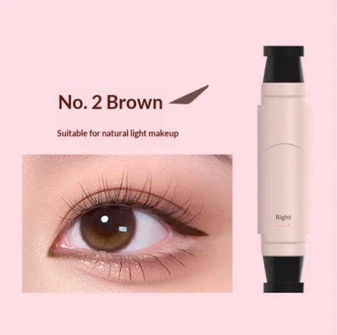 Dual Stamp Eyeliner Pen Waterproof