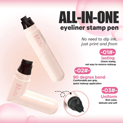 Dual Stamp Eyeliner Pen Waterproof
