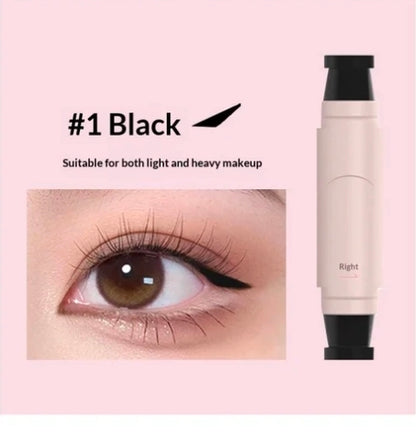 Dual Stamp Eyeliner Pen Waterproof